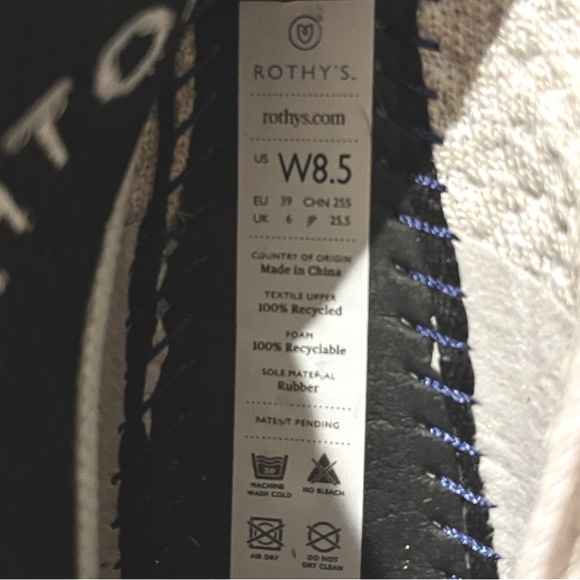 COPY - Rothy’s | Salt Honeycomb Points 8.5 EUC - Picture 4 of 5